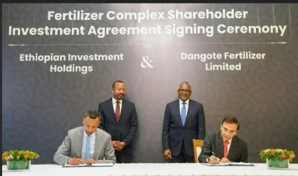Dangote, Ethiopia PM break ground on $2.5bn fertiliser plant | Western Post
